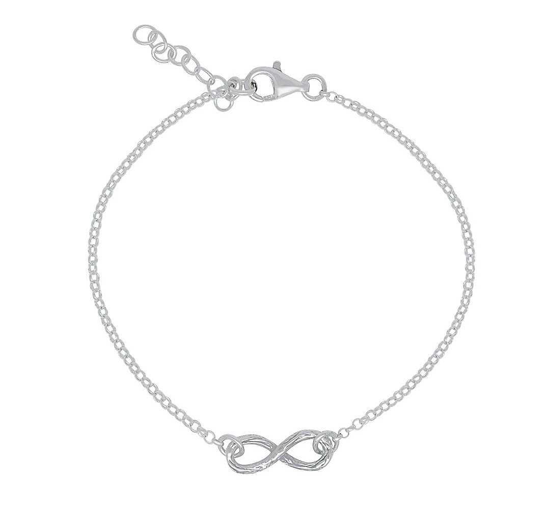 צמיד אינפיניטי מכסף אמיתי 925