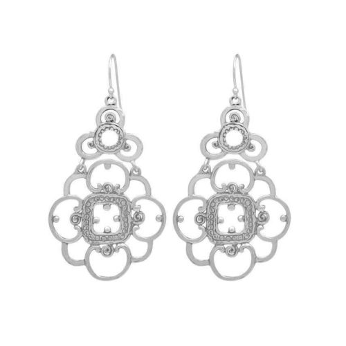 עגילים אתנים מכסף אמיתי 925