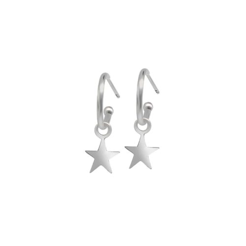 עגילי כוכב מכסף אמיתי 925