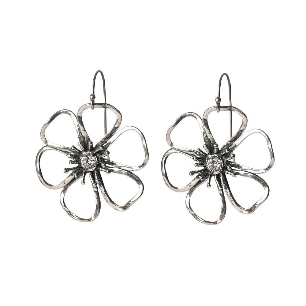 ⁦סט שרשרת "קארינה" ועגילי "לנה" מכסף אמיתי 925 וזירקון⁩ – תמונה ⁦4⁩