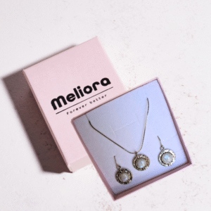 סט מכסף אמיתי 925 בשילוב אבן חן מונסטון