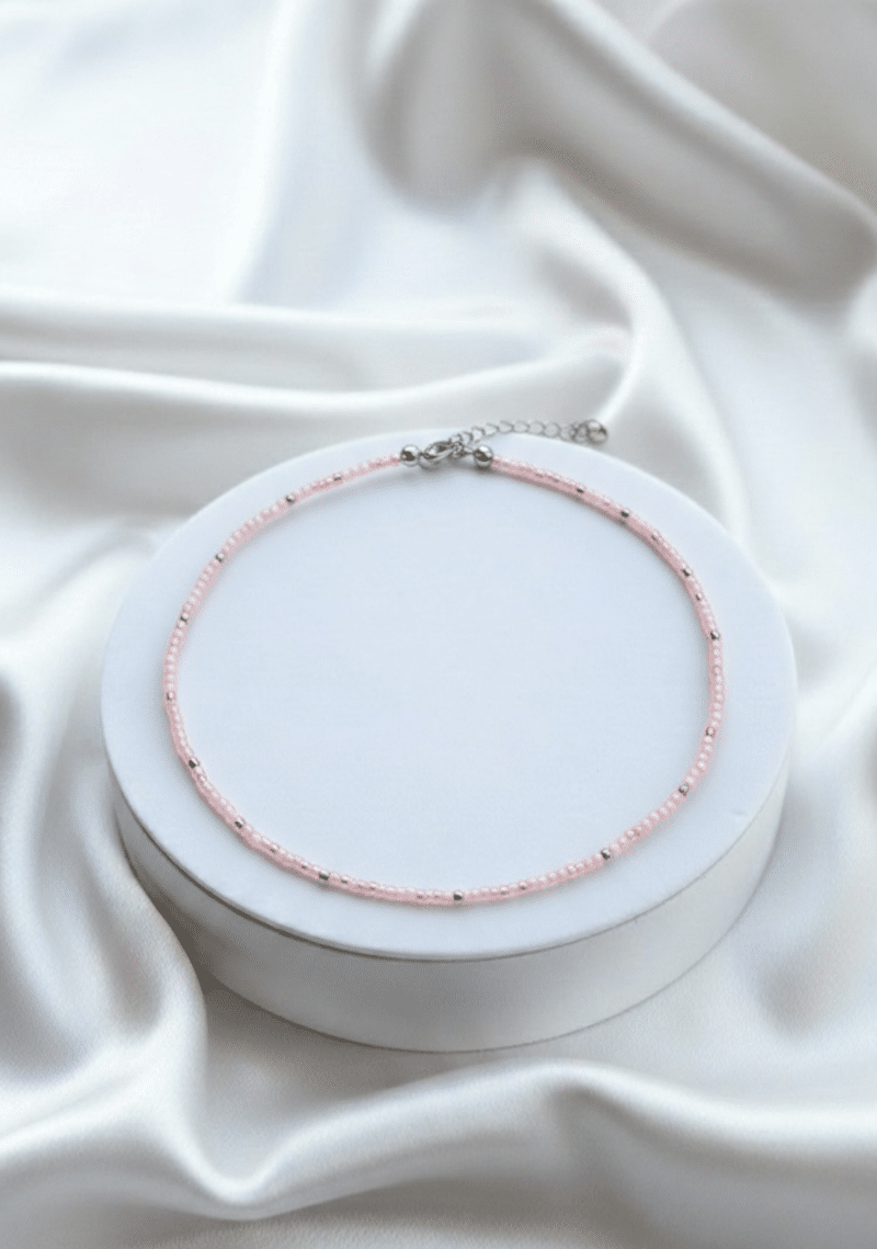 שרשרת אבני חן רוז קוורץ