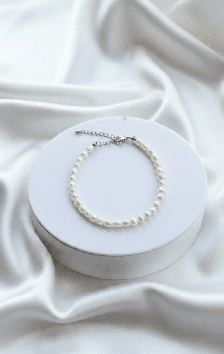 צמיד פנינים אמיתיות קלאסי