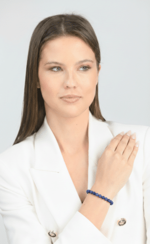 צמיד אבני חן כחולות